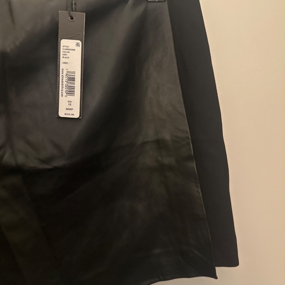 Alice + Olivia Faux Leather Wrap Skort - Picture 4 of 5